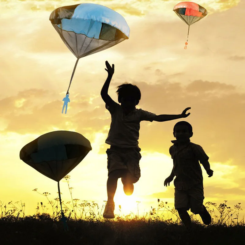 

Newest Hand Throwing Mini Play Parachute Toy Soldier Outdoor Sports Kids Children's Educational Toys Gift