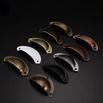 

10pcs Vintage Drawer Knobs Cupboard Door Knob Cabinet Furniture Pull Handles Shell Shape Hardware JDH99