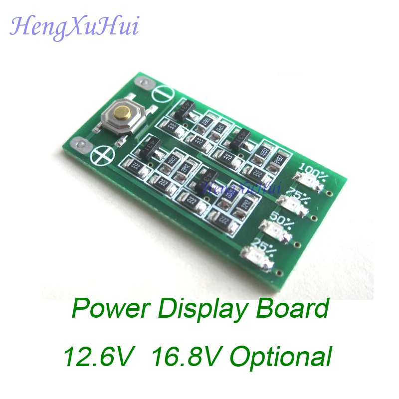 

12.6V 16.8V Power Display Circuit PCB Board Battery Accessory ( 4Levels Accuracy 1%)