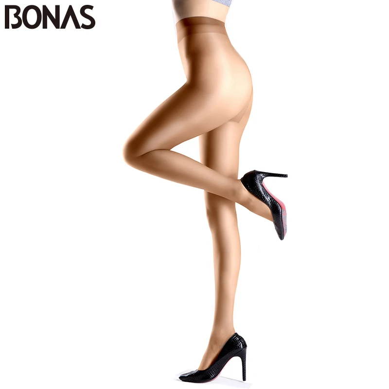 Колготки BONAS 6 шт./компл. 15D блестящие однотонные нейлоновые колготки с Т образным