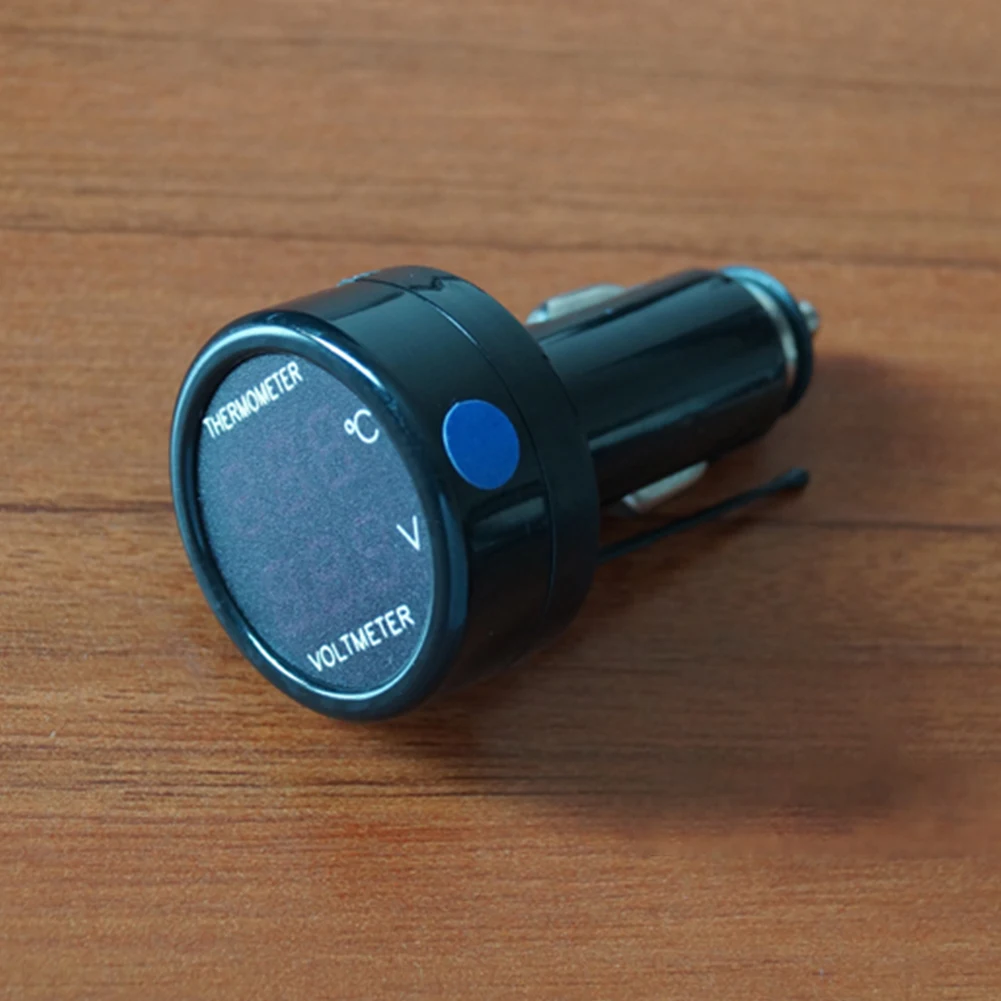 USB Автомобильное зарядное устройство синий + красный дисплей для 12 В/24 В