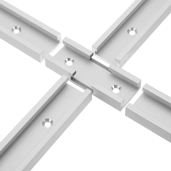 Machifit 80mm T-track Connector T-slot Miter Track Jig Fixture Slot Connector For Router Table