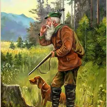 Мандала на заказ Алмазная картина Полная площадь/Круглый Мультфильм Охота старшая Алмазная вышивка с пейзажем фотографии на заказ светящаяся корова