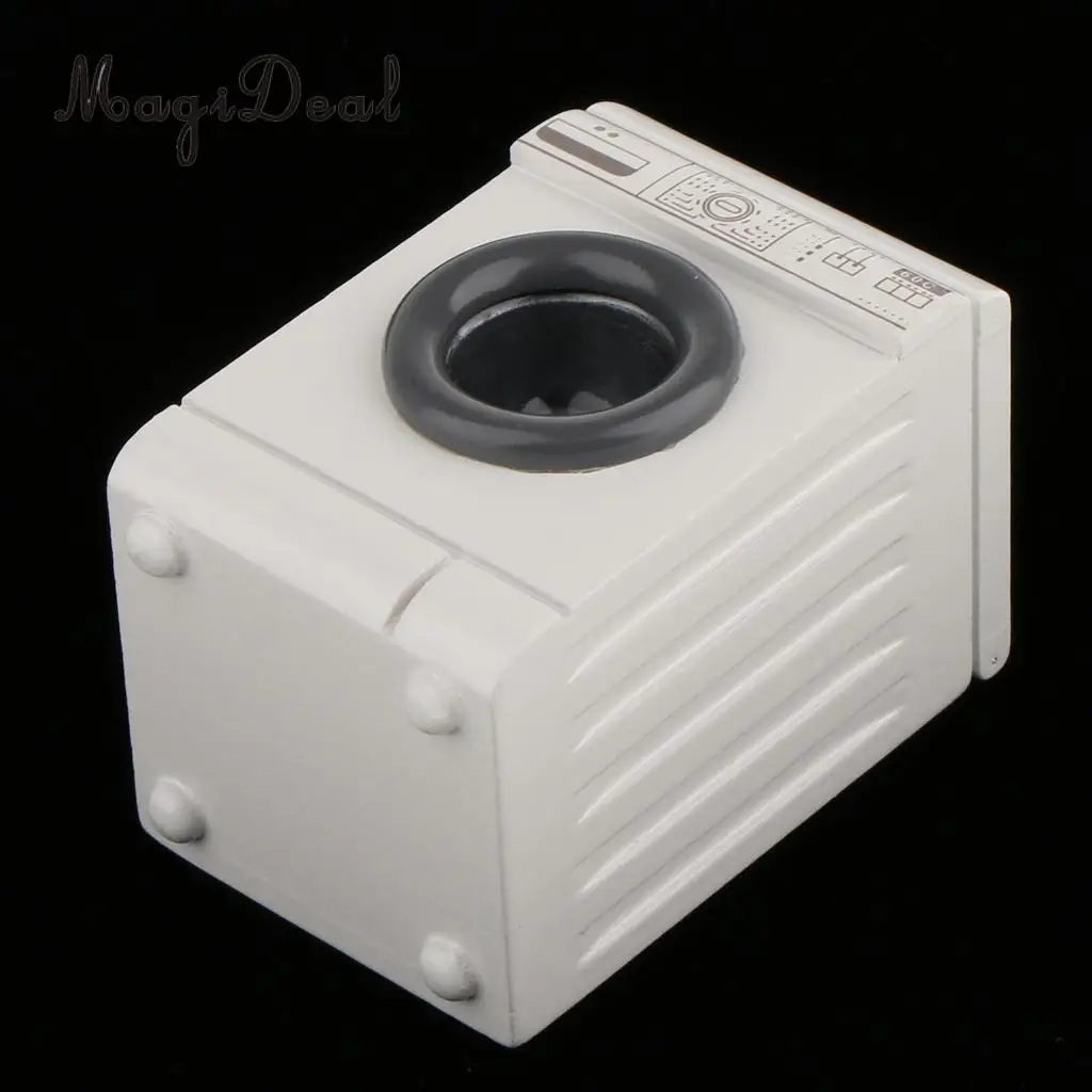 1/12 Dollhouse Miniature Roller Washing Machine Washer Home Appliance Decor Bathroom Furniture Acc Children Kids Toy