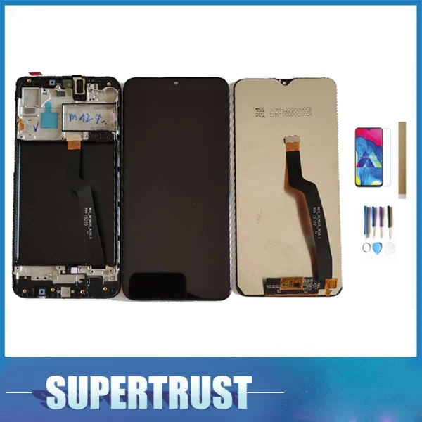 Дешево Без с рамкой для samsung Galaxy M10 2019 SM 105 M105 ЖК дисплей с сенсорным сенсором стекло дигитайзер черный с комплектом