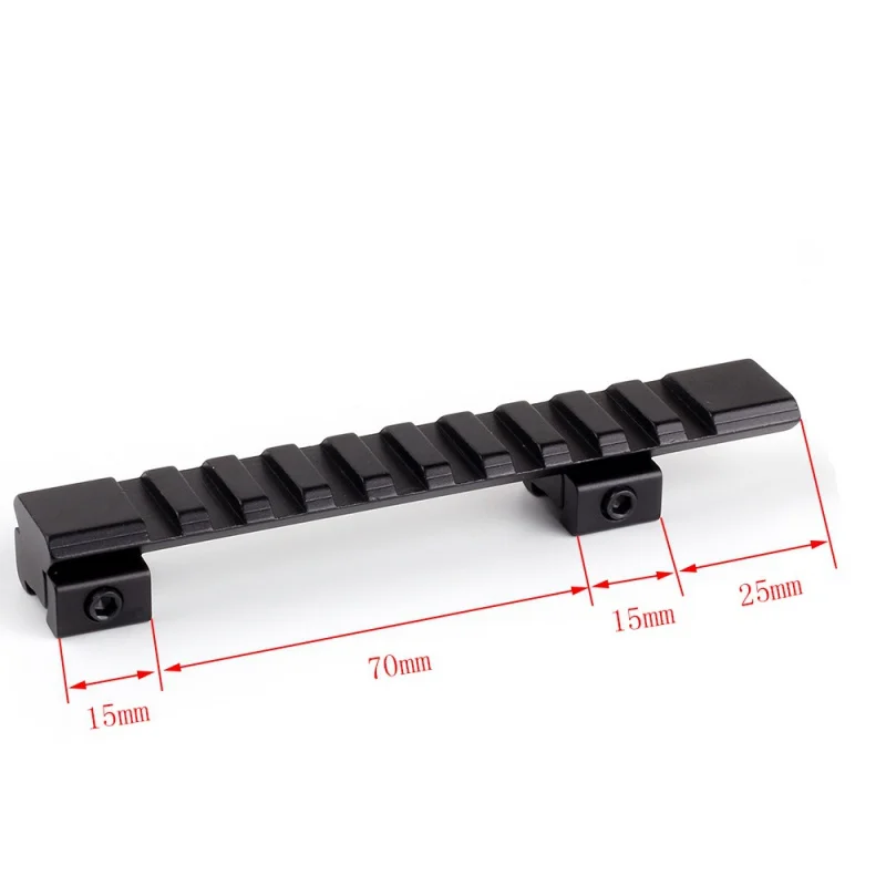 125mm طول 10 فتحات صالح 11 يتحول 20mm تتوافق Picatinny ويفر السكك الحديدية محول تركيب ل مسدس هواء بندقية نطاق الألومنيوم سبائك