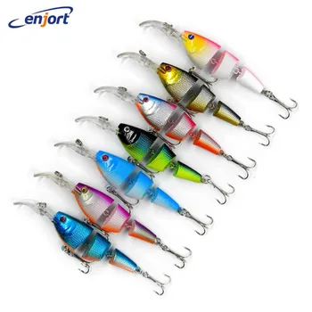 

Jointed Fishing Lures 9.5cm/9g 7colors fish hard bait pesca fishing tackle swimbait artificial lure wobbler minnow Free shipping