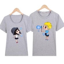 Couple T Shirt For Lovers Women Men Hot Valentine s Day 16 colors Couple Shirt S