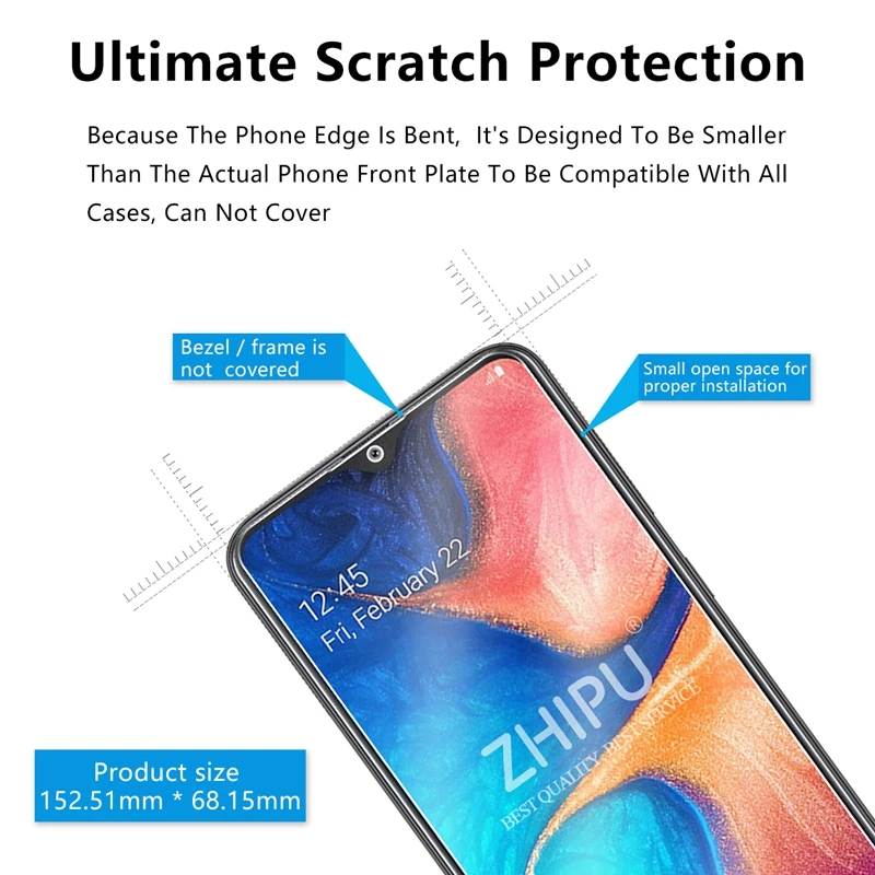 2 шт. 2.5D 9H 0 26 мм закаленное стекло для Samsung Galaxy 10 A20 A30 A50 A60 A70 A80 A90 Защитная пленка