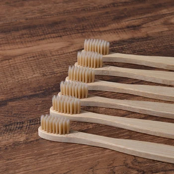 10PC Kids Soft Bristles Bamboo Toothbrush eco friendly Childrens Toothbrushes Biodegradable Plastic-Free Oral Care Tooth Brush 3