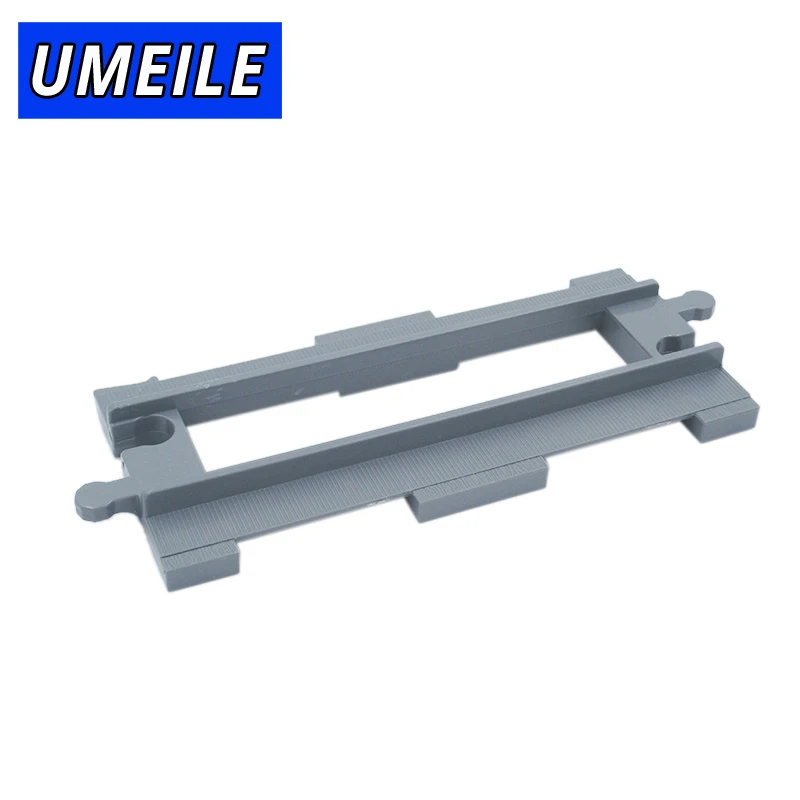 UMEILE قطار المسار النقل عربة عبر/مستقيم/منحني نقل السكك الحديدية كبيرة ألعاب مكعبات البناء متوافق مع الطوب