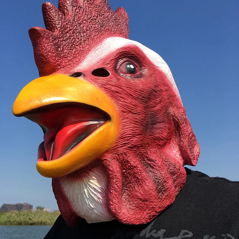 Halloween Funny Cosplay Big Cock Creepy Full Face Mask Latex Horror