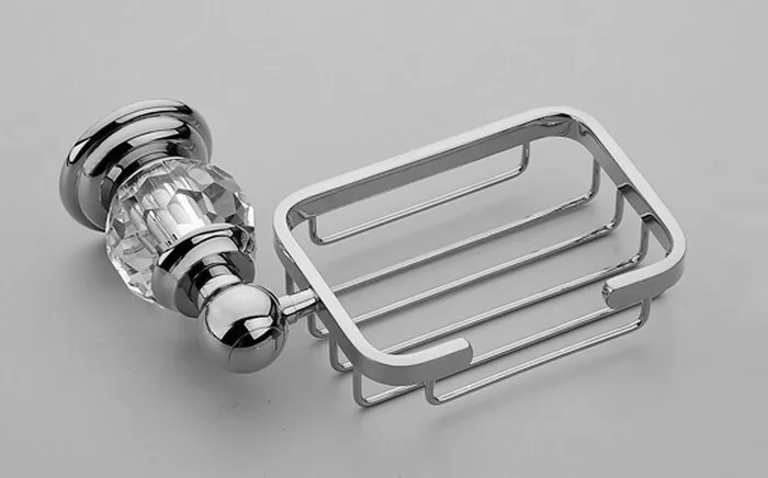 Прозрачный и латунный хромированные аксессуары для ванной комнаты Мыльницы/мыльница GY010