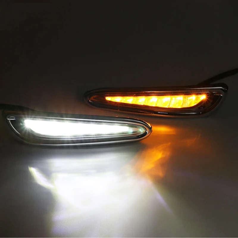 Для Mazda 3 2010 2011 2012 2013 DRL дневные ходовые огни вождения реле светодиодный 12 в дневной свет желтый поворотный сигнал стоп-сигнал