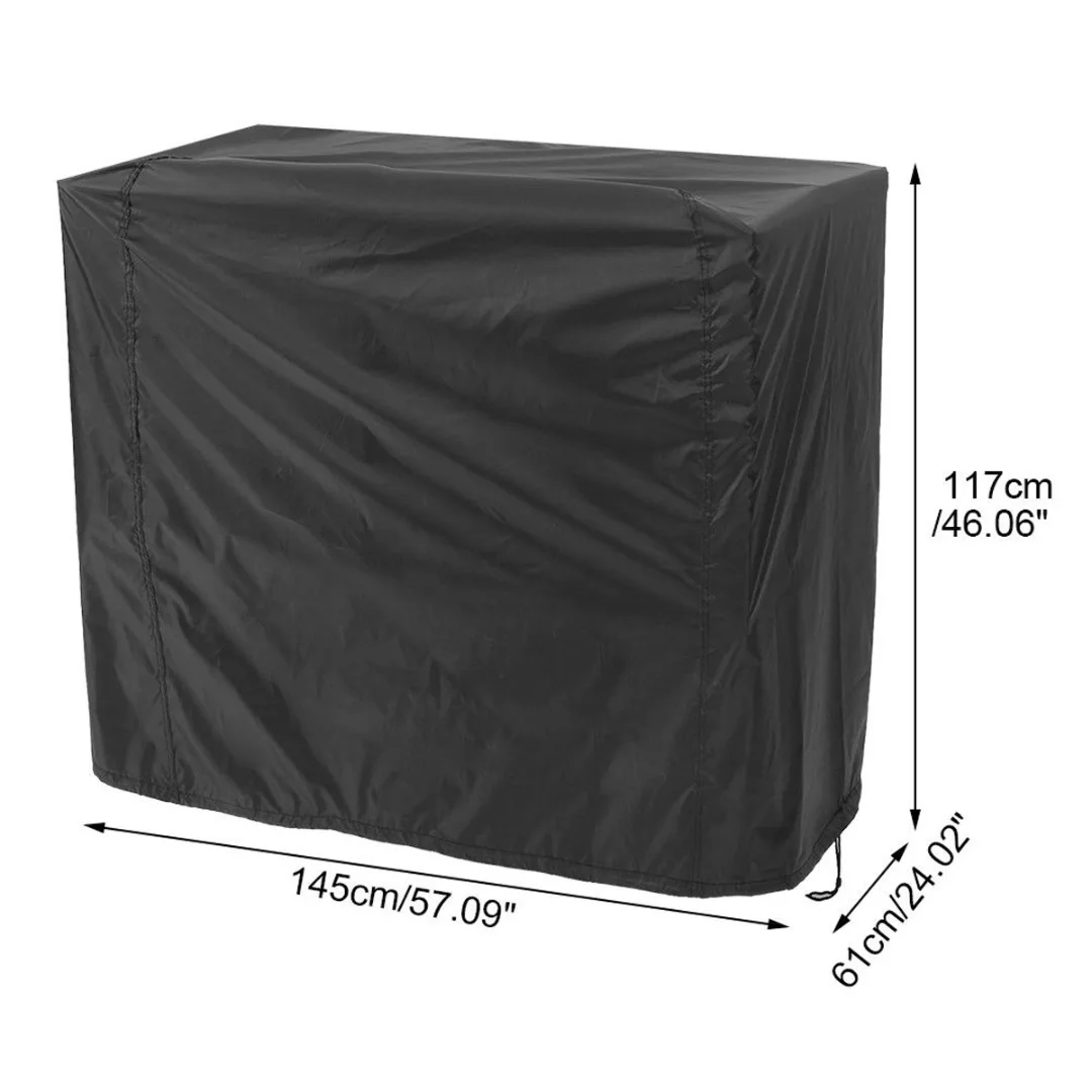 Buy Waterproof Barbecue Cover Anti Dust Rain Cover 3 Sizes Garden Yard Grill Cover Protector for Outdoor BBQ Accessories Black