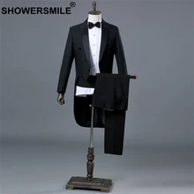 SHOWERSMILE Set Formal Dress Men 4 Piece Suits Swallow-tailed Coat Suit Wedding Groom Clothing Tuxedo Slim Fit Male Dress Suits SHOWERSMILE Set Formal Dress Men 4 Piece Suits Swallow-tailed Coat Suit Wedding Groom Clothing Tuxedo Slim Fit Male Dress Suits