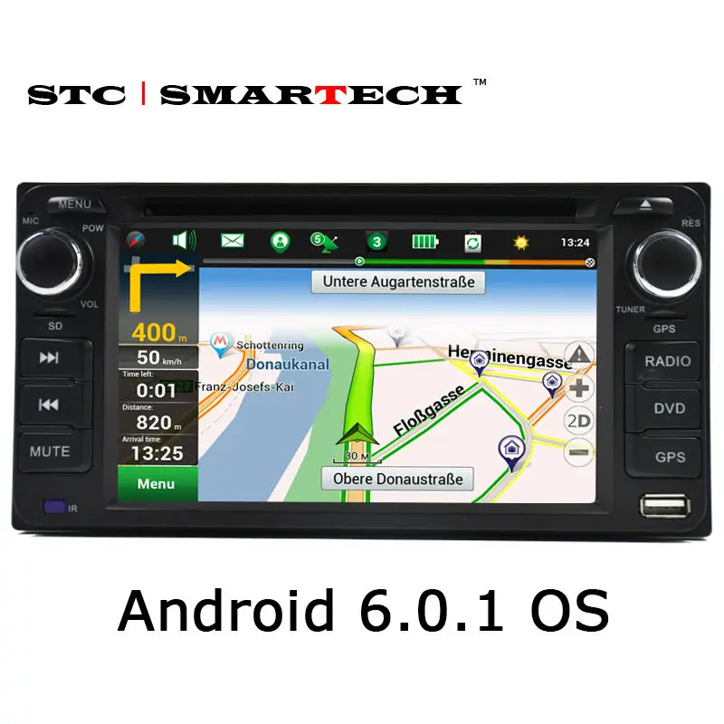 

SMARTECH car multimedia player GPS navigation 2din car DVD player head unit for TOYOTA Corolla Camry Rav4 Previa HILUX Prado
