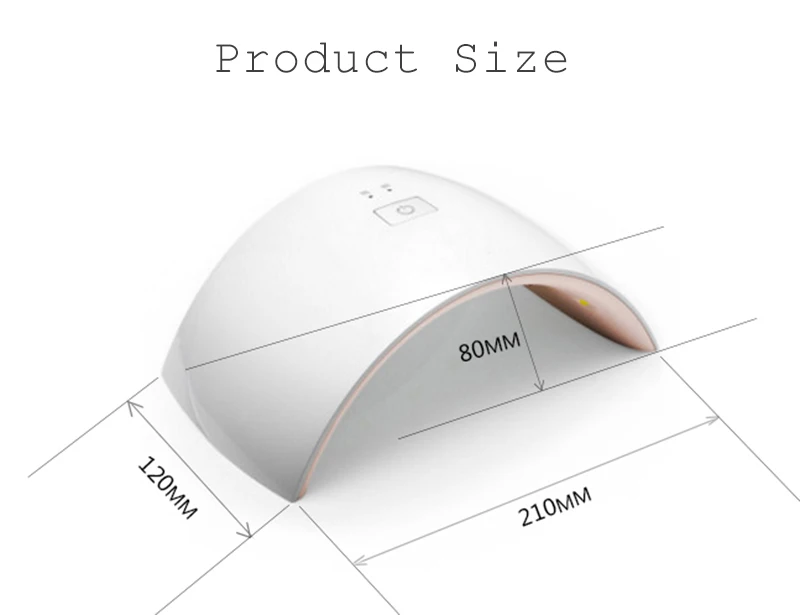 LED 24W Gel Nail Dryer Machine White Light Profession UV Lamp Fit All Nail Polish Art Tools 11