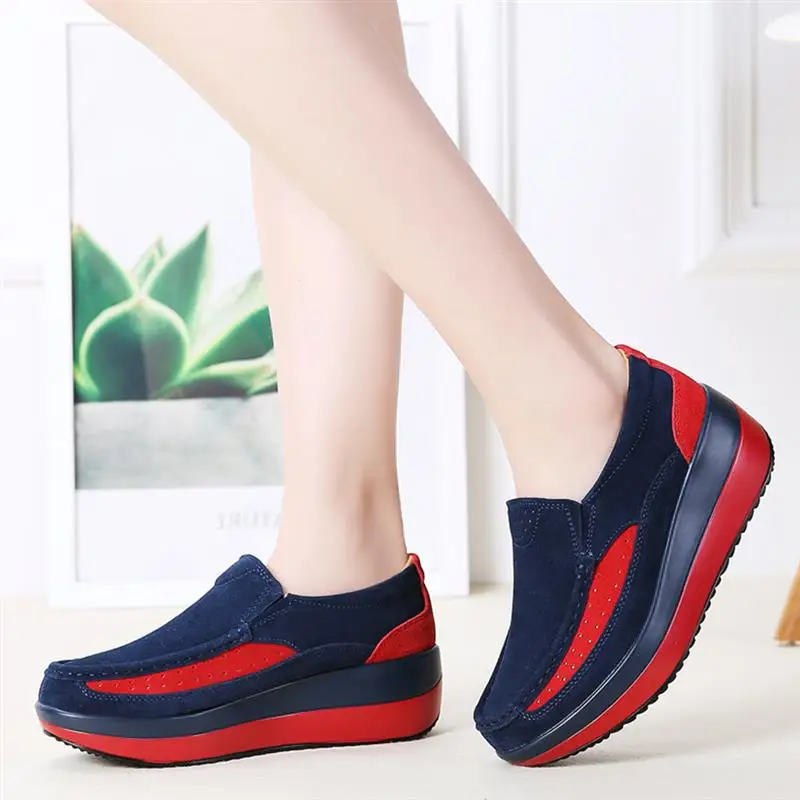 Женская прогулочная обувь; Замшевые слипоны; женские удобные лоферы; стильная женская прогулочная обувь с низким верхом