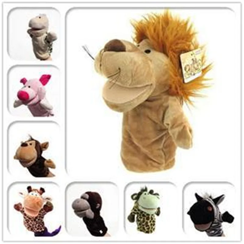 25x16 см милый мультфильм зоологические Животные Finger Puppet мягкие игрушки для детей Baby Favor куклы мальчики девочки Finger Puppets-20