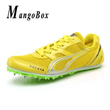 Беговые кроссовки с шипами для больших мальчиков; сетчатые спортивные кроссовки; цвет синий, красный, зеленый; мужские кроссовки с шипами; Роскошные Брендовые спортивные кроссовки для девочек