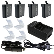 4* 1600mAh Gopro Hero 4 Battery Replacement bateria + European Car Charger for GoPro HERO4 GoPro AHDBT-401 Action Camera Bateria 4* 1600mAh Gopro Hero 4 Battery Replacement bateria + European Car Charger for GoPro HERO4 GoPro AHDBT-401 Action Camera Bateria