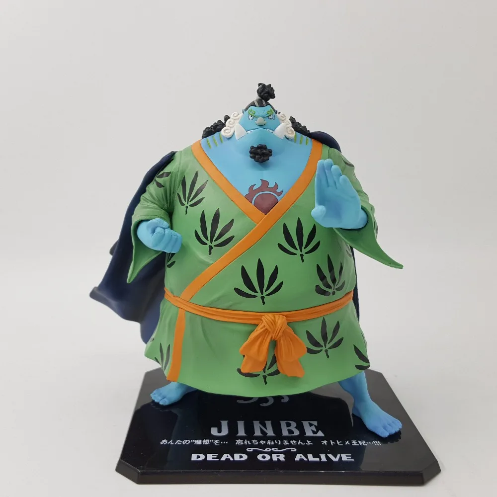 

One Piece Action Figure Jinbe PVC 160MM Anime One Piece Jinbe Luffy Zoro Sanji Figurine Model Toys Doll Gift