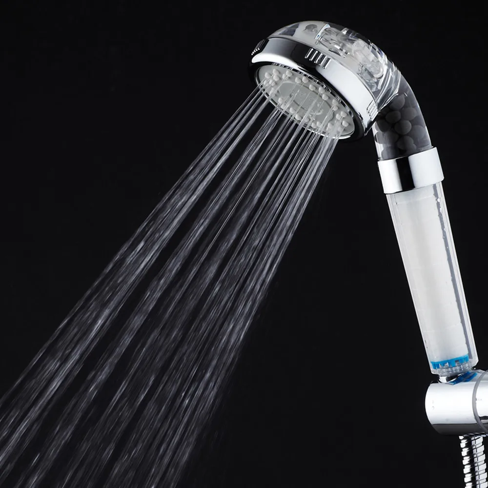 

Bathroom shower head PC high pressure shower head bathroom water saving 3 filter ion filter head L626