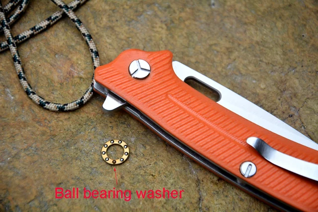 YSTART LK5013 Flipper Folding Knife With Ball Bearing Washer 440C Blade G10 Handle Outdoor Camping Hunting Pocket Knife Toolsl