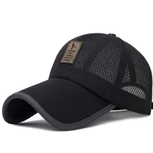 XEONGKVI Европейская удлиненная карнизная кожаная бейсболка s летняя брендовая Sbapback сетчатая Кепка для мужчин сетчатая Кепка с козырьком каскетка