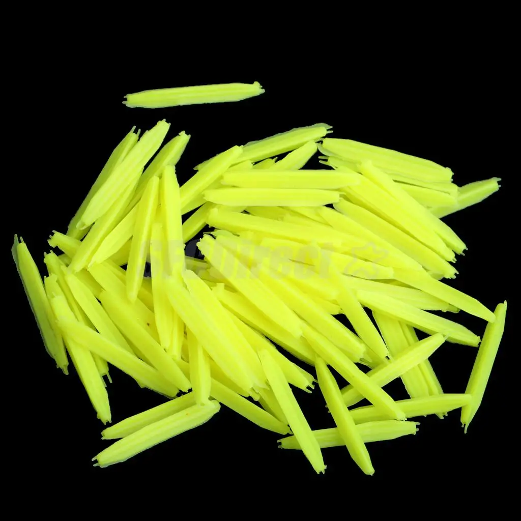 100Pcs Bright Colors Cylinder Strike Indicator Fishing Floats Trout Salmon Floats Float Fly Fishing Tackle