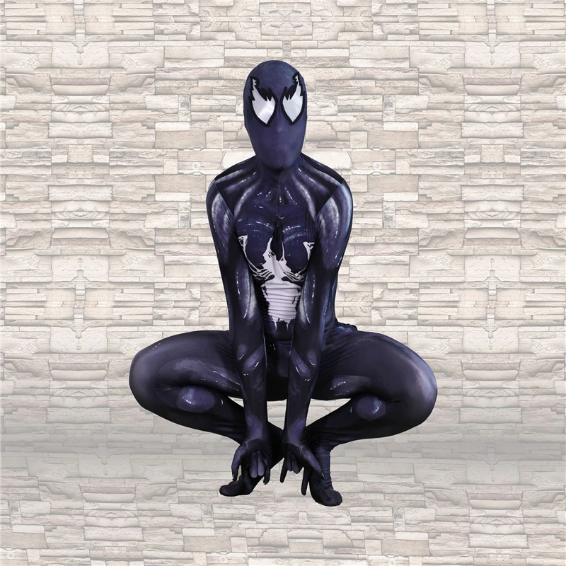 Детский костюм для косплея Человек-паук Venom Symbiote супергерой zentai Хэллоуина BOOCRE |