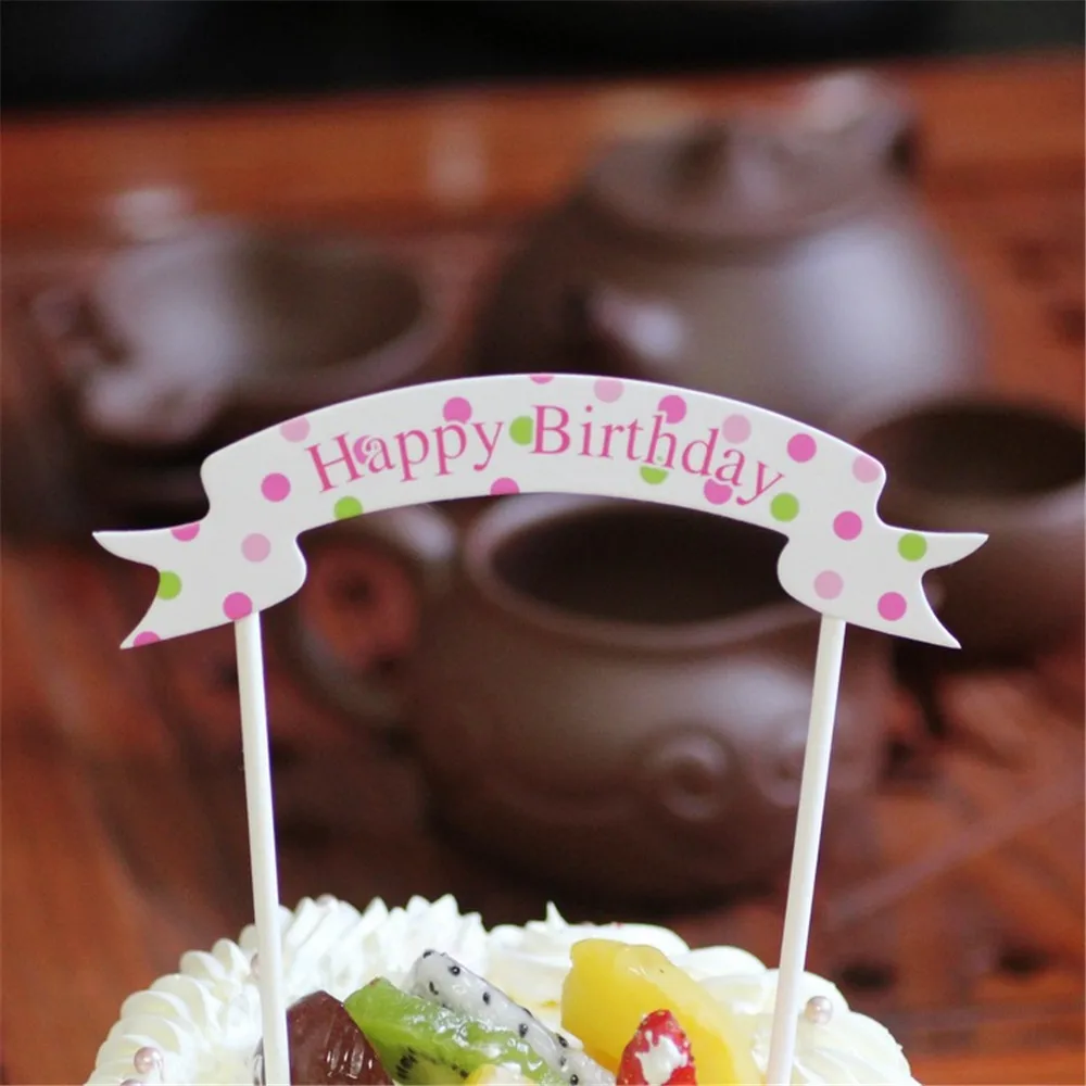 CRLEY/, 12 шт. тортов для тортов на день рождения, баннеров с радугой для дня рождения, детский душ, кекс, флаг, вечерние свадебные украшения
