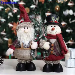 Рождественские украшения каваи Снеговик и пожилых мягкие игрушки для детей подарок на день рождения елочные украшения куклы украшения