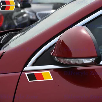 

2 x Newest Germany France Italy Flag Style Car Sticker Car Decoration Decals for Volkswagen Audi BMW Benz Opel Peugeot Renault