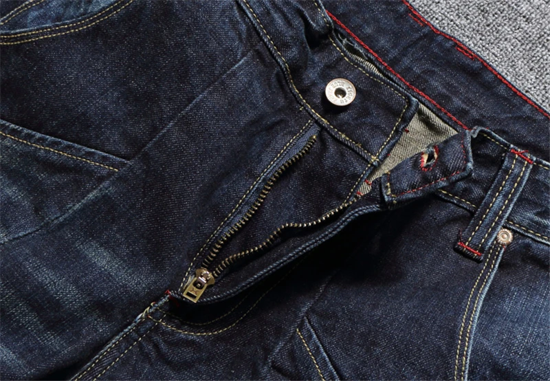 В стиле панк Для мужчин лоскутное джинсы Distressed Mid Stripe Slim Fit джинсовые темно-синие джинсы Для мужчин рваные штаны Uomo RL633
