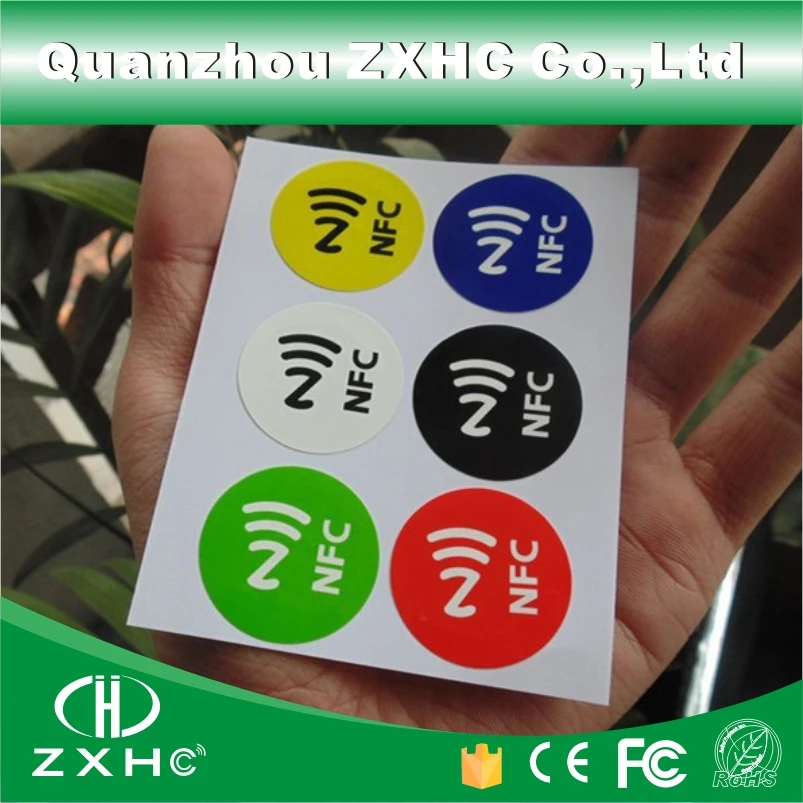 

(60PCS/10SETS) NFC Sticker Label 6 Colors 13.56Mhz Ntag213 Compatible With AAll NFC Phones