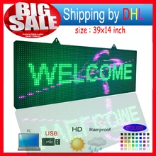 P10RGB full color outdoor waterproof led billboard / programmable LED scrolling message signs / for commercials and shop signs