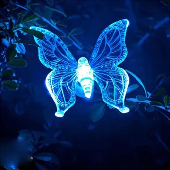

RGB White Garden Solar light Dragonfly/Butterfly/Bird Lawn Lamp Solar Garden Light Waterproof Outdoor Color Change Path Lamp