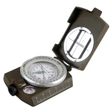 /Lixada открытый светящийся компас Выживание военный водонепроницаемый металлический оптический компас с лупой привидение Пешие прогулки Охота мульти инструменты