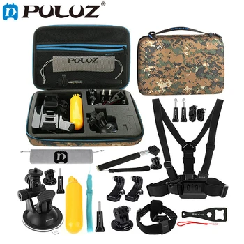 

PULUZ 20 in 1 Accessories Combo Kit 3-Way Pivot Arm for GoPro Go pro HERO6 5 Session 4 Session 4 3+ 3 for Xiaomi yi action