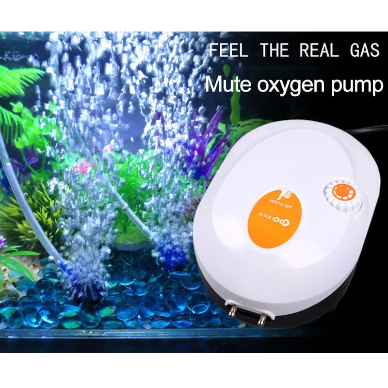 SOBO Aquarium Air Pump Silent Quiet Oxygen Pump Control Aquarium Fish