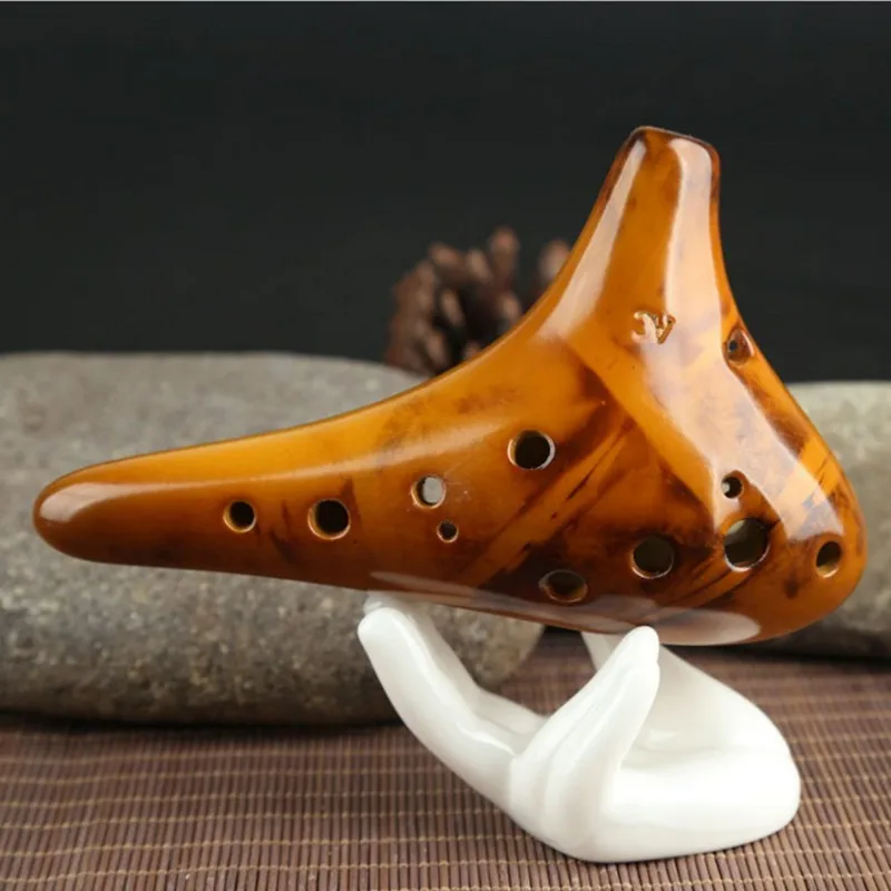  Twelve Kong Tao flute alto C smoldered ocarina AC / 12 hole specialized teaching flute to send mate - 32891634553