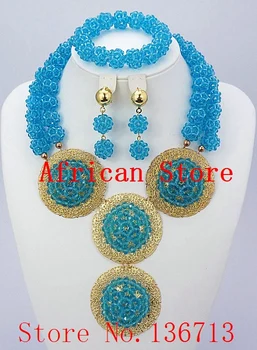 

Fashion New Dubai Jewelry Set Bridal Jewelry Sets Statement Necklace African Beads Jewelry Set Free Shipping BC201-7