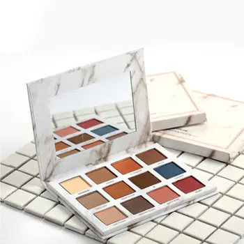 

12 Colors Beauty Glazed Eye Shadow Pallete Glitter Makeup Matte Eye Shadow Long-lasting Make Up Maquillage With Paper Card