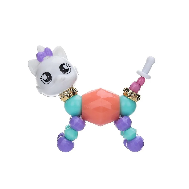 

New DIY Magic Tricks Cute Animals Deformed Bracelet Girl Elasticity Stitching Magical Charm Bracelets & Bangles For Women Girls