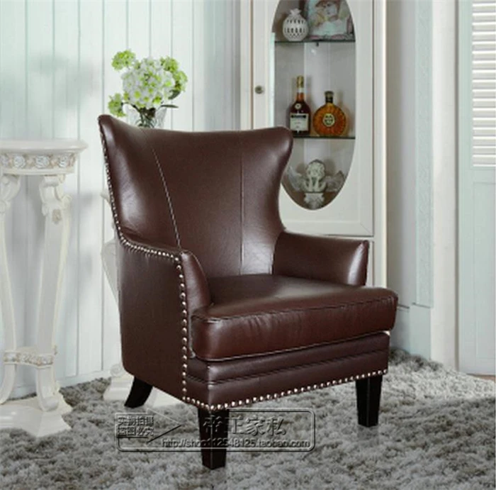 European American Fabric Sofa Leather Club Chairs Tiger Personality European American Fabric Sofa Leather Club Chairs Tiger Personality Armchair High Back Retro Living Room In Garden Sofas From Furniture On