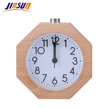 JINSUN будильник многоугольник без тика Повтор Подсветка цифровые часы настольные часы деревянные настольные часы