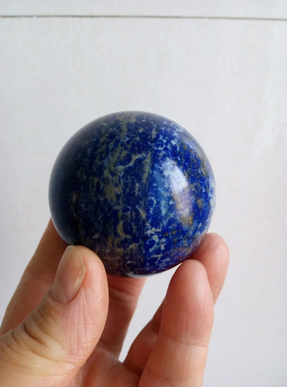 

55mm NATURAL Lapis Lazuli crystal sphere ball healing 260.0g