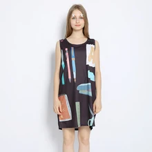 Длинное платье-рубашка, женская футболка без рукавов, женские топы, Длинные, летние новые черные свободные топы на бретелях, Harajuku, мультяшный принт